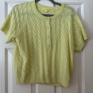 J. Crew Light Yellow Cashmere Sweater